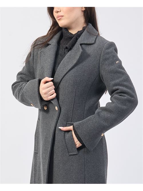 Manteau long Yes Zee en laine mélangée YES ZEE | O042-KK000835